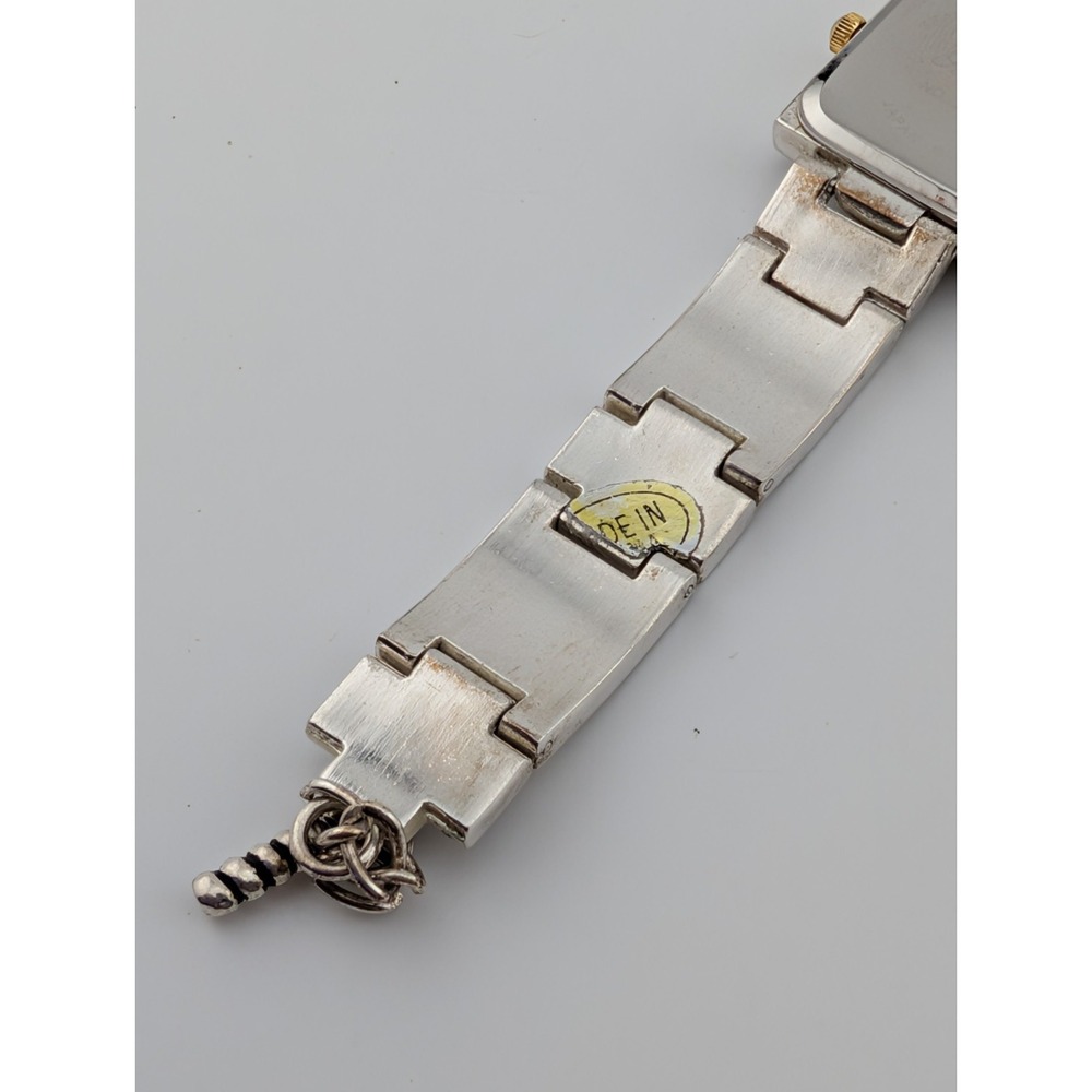 Geneva Watch Women 23mm Silver Case 7" Toggle Clasp Band New Battery - Picture 6 of 6